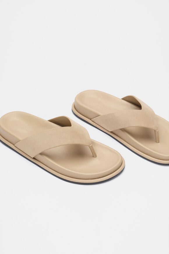 Piper Thong Sandal  Iced Latte Suede  hi-res