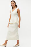Wool Crepe Pencil Skirt  Cloud Cream  hi-res