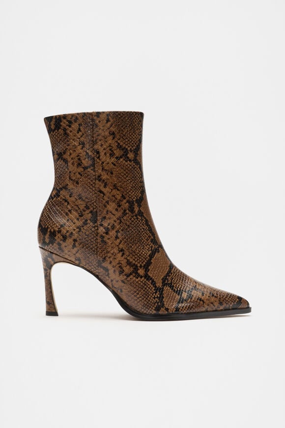 Zia Ankle Boot  Toffee Snake Print  hi-res