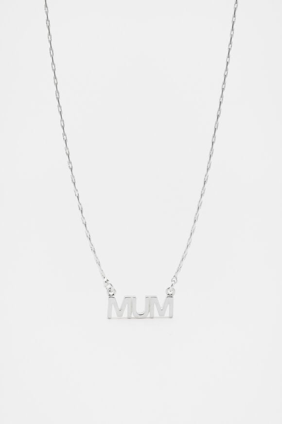 Mum Necklace  Silver  hi-res