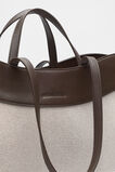 Textured Curved Tote  Dark Espresso  hi-res