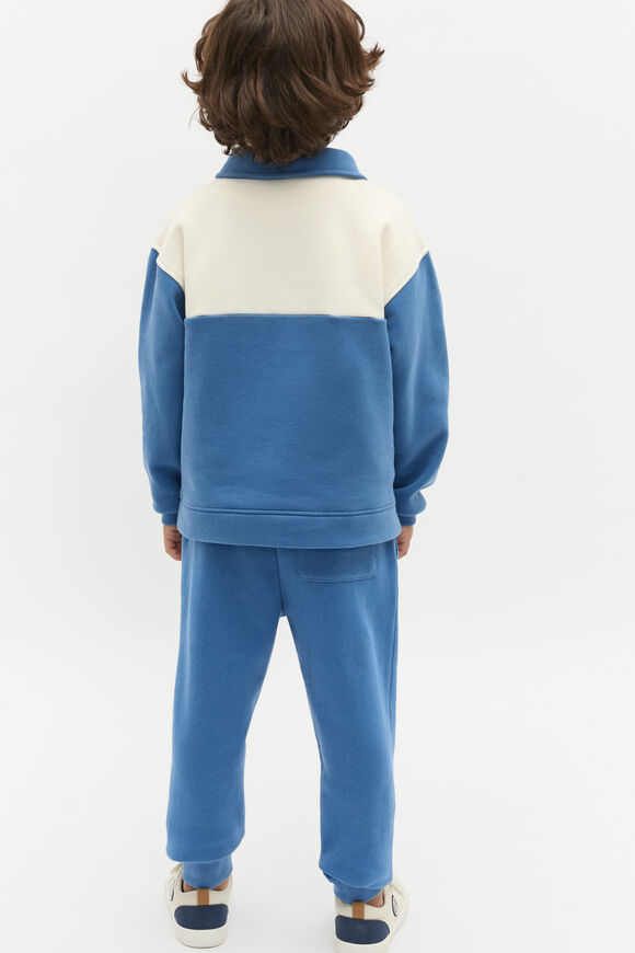 Zip Rugby Sweat  Moody Blue  hi-res