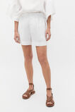 Core Linen Gathered Palazzo Short  Whisper White  hi-res