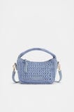 Woven Mini Cross Body Bag  Cornflower Blue  hi-res