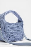 Woven Mini Cross Body Bag  Cornflower Blue  hi-res