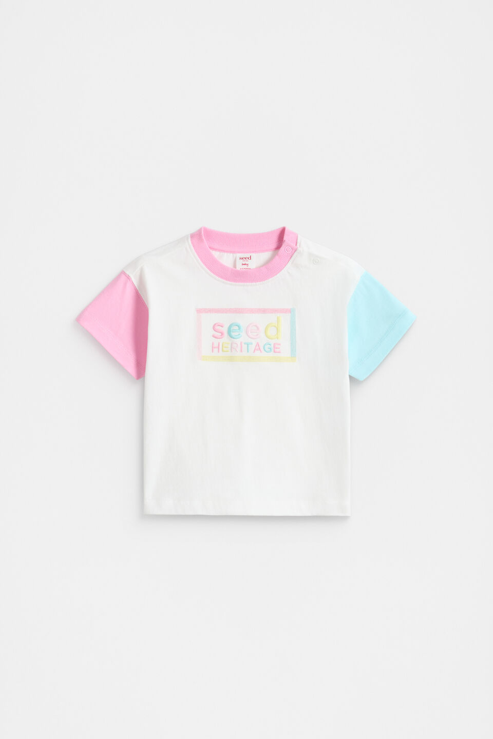 Colourblock Logo Tee  Canvas