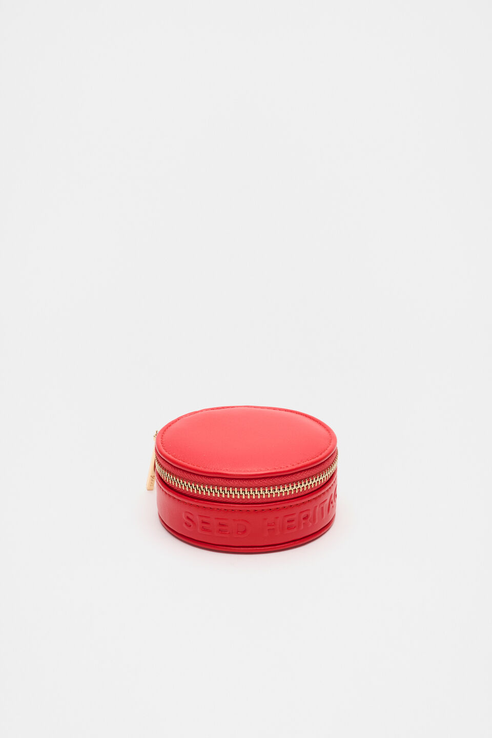 Circle Jewellery Case  Electric Crimson