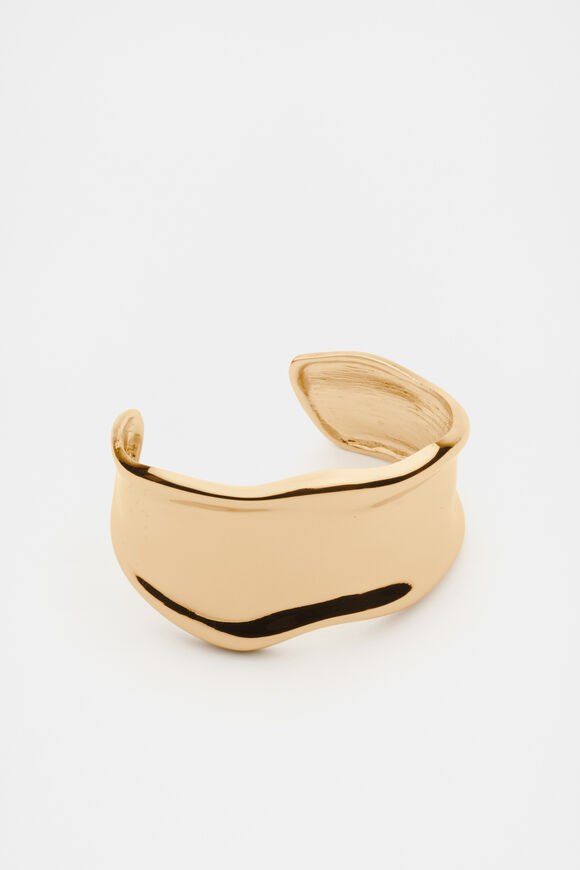 Sculptural Organic Cuff  Gold  hi-res