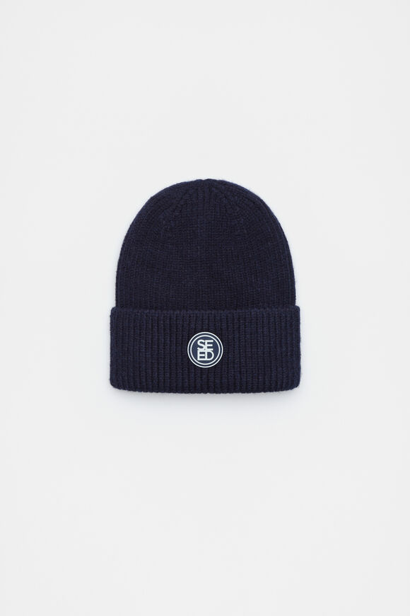 Rib Beanie  Midnight Blue  hi-res