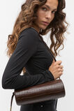 Barrel Shoulder Bag  Dark Espresso Croc  hi-res