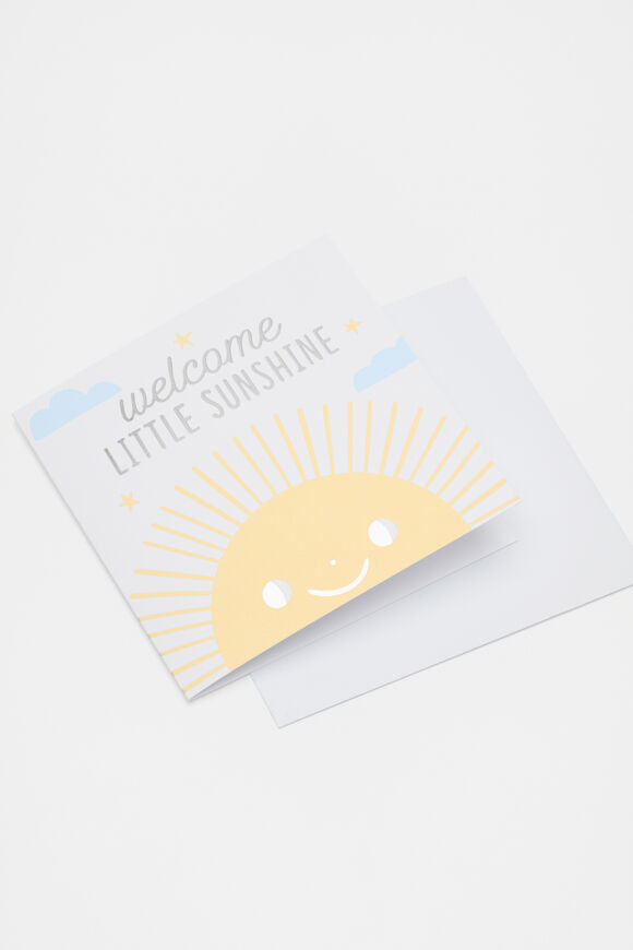 Welcome Little Sunshine Card  Multi  hi-res