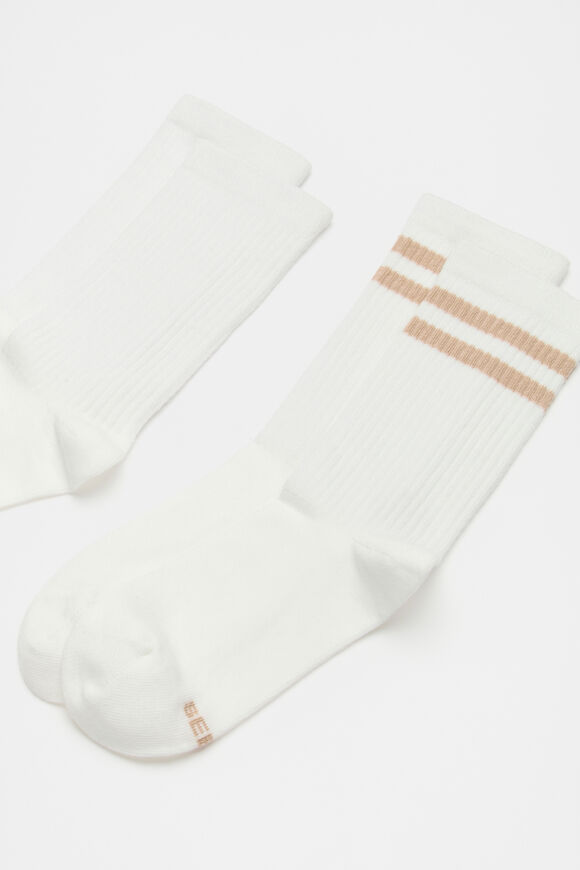 Stripe Sock 2 Pack  Neutral  hi-res