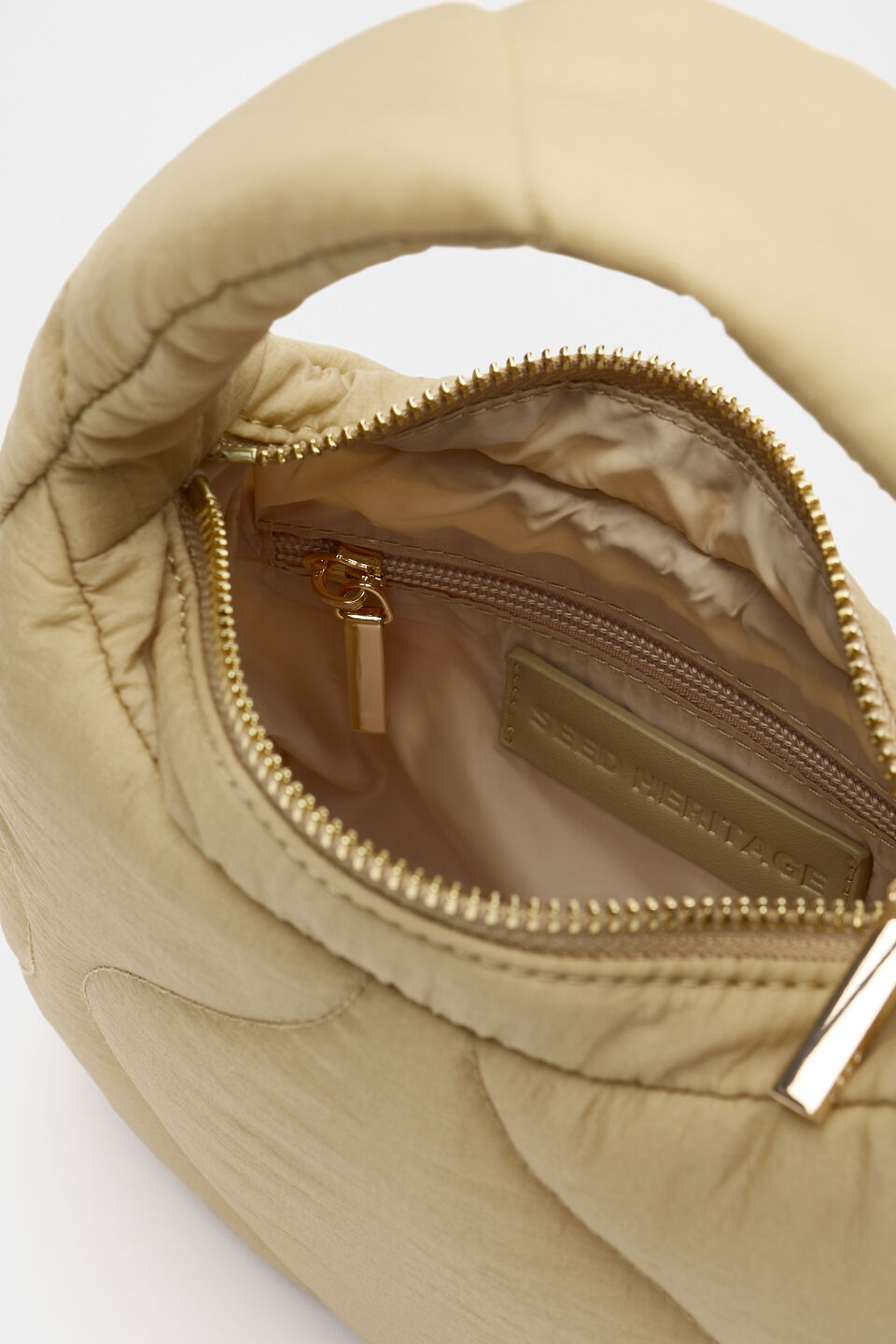 Quilted Mini Bag  Cashew