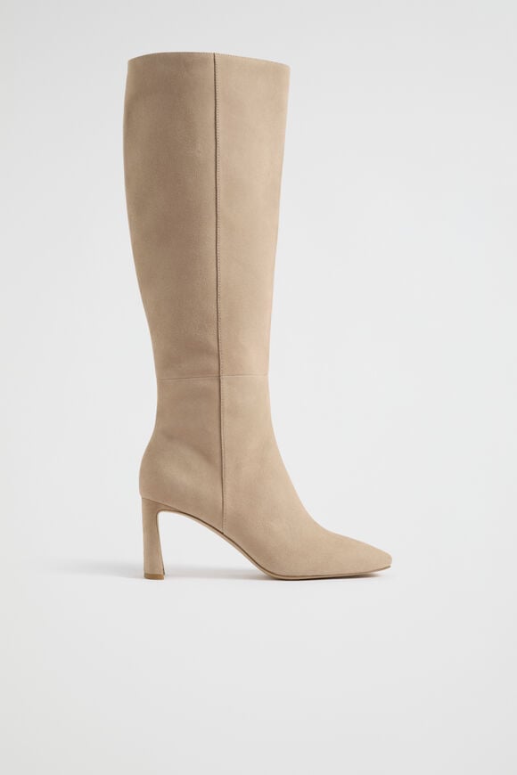 Eliza High Leg Boot  Champagne Beige Suede  hi-res