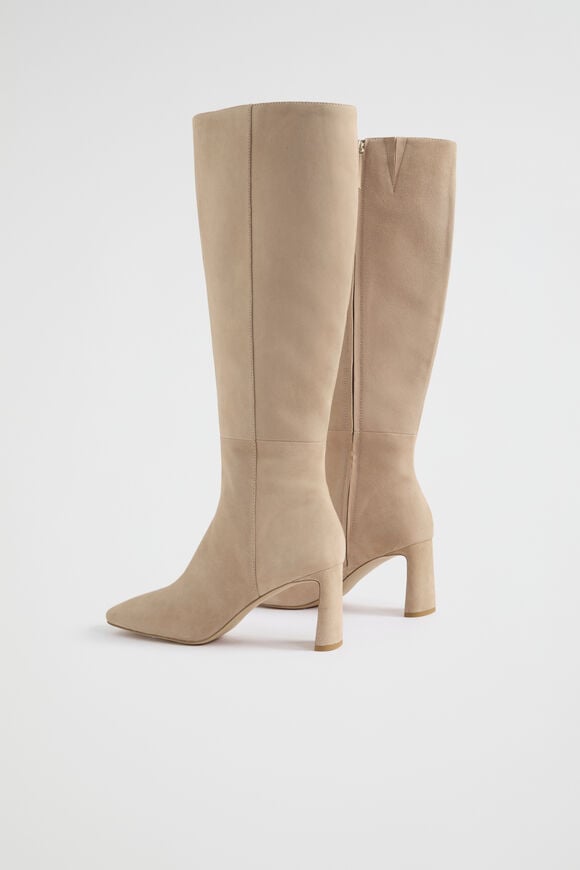 Eliza High Leg Boot  Champagne Beige Suede  hi-res