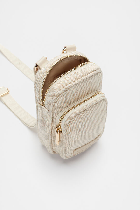 Seed Logo Crossbody Bag  Natural  hi-res