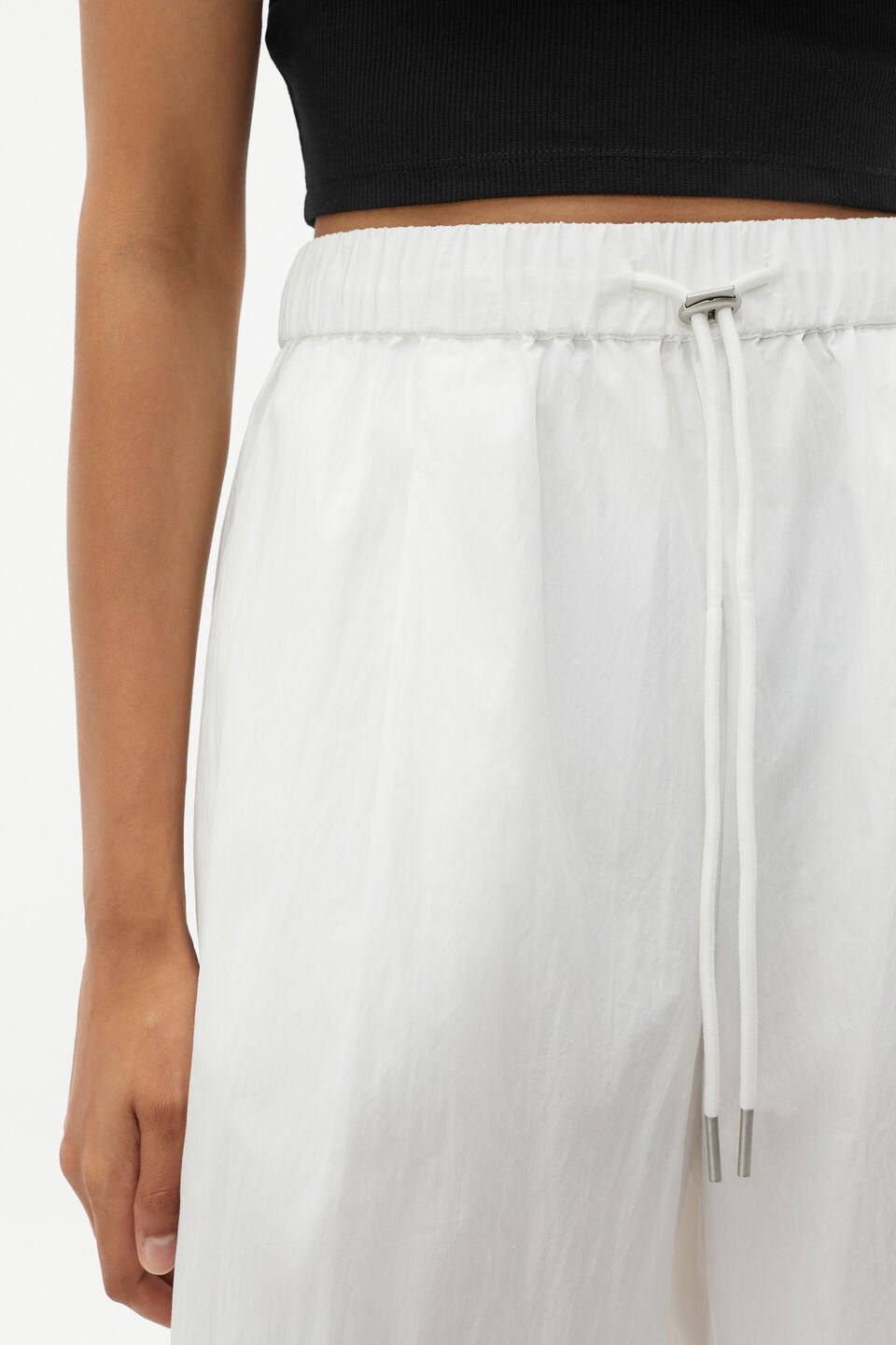 Wide Leg Drawstring Pant  Cloud Cream