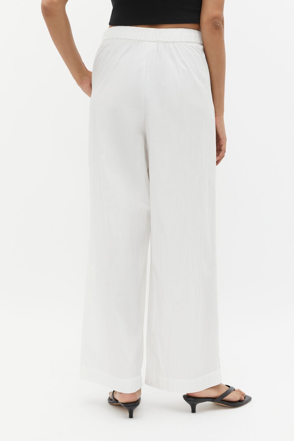 Wide Leg Drawstring Pant  Cloud Cream