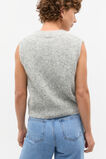 Lofty V Neck Vest  Silver Marle  hi-res