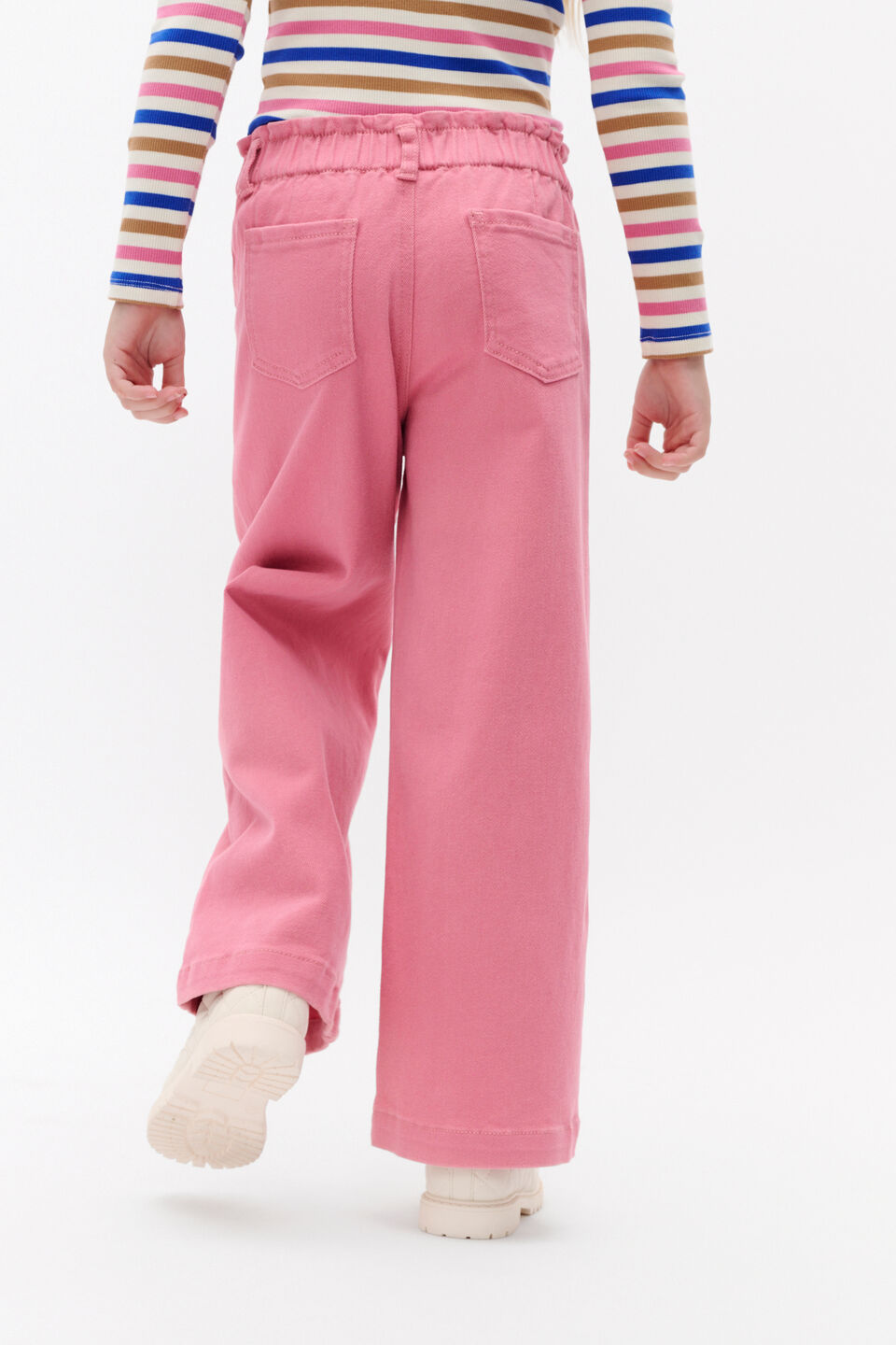 Heart Denim Jean  Raspberry