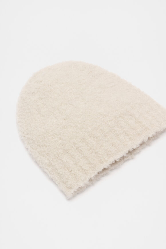 Boucle Beanie  Oat Marle  hi-res