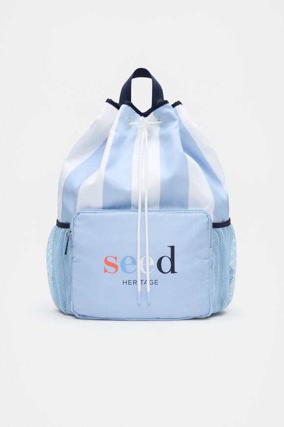 Swim Backpack  Luna Blue Stripe  hi-res