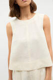 Core Linen Shell Top  Buttercream  hi-res
