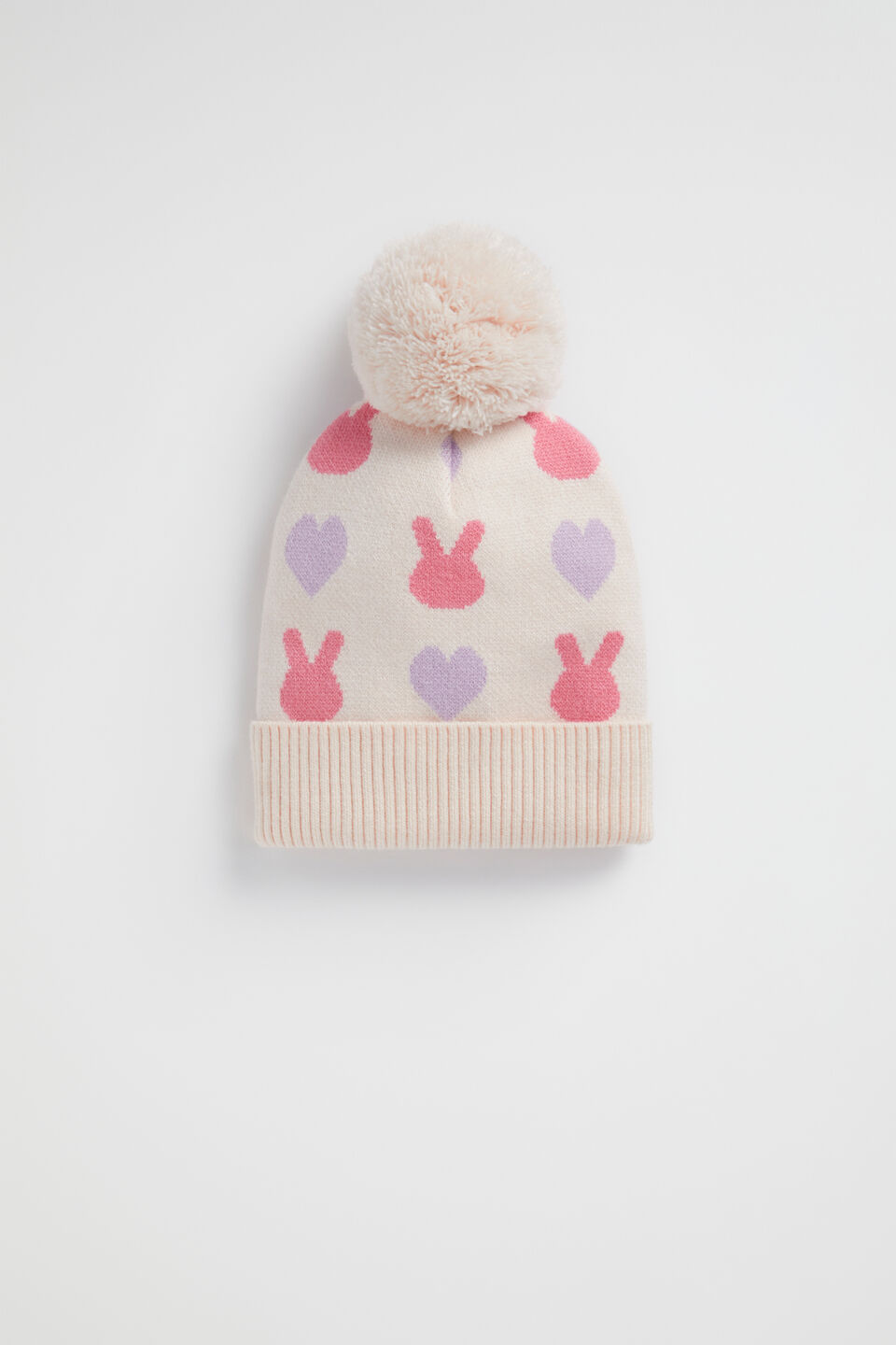 Bunny Heart Beanie  Multi
