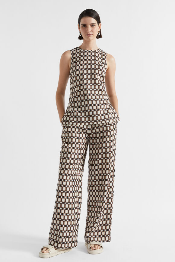 Linen Retro Pant  Multi Retro  hi-res