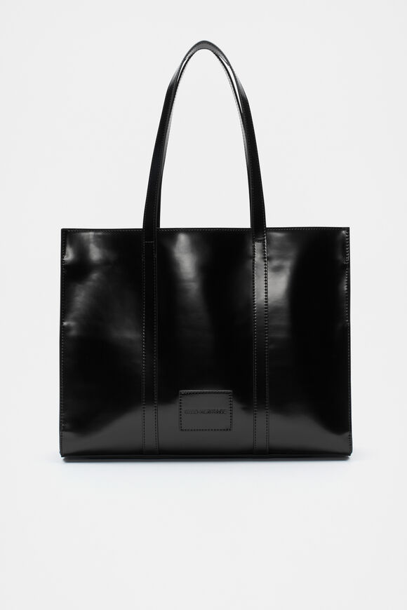 Coated Carry All Tote  Black  hi-res