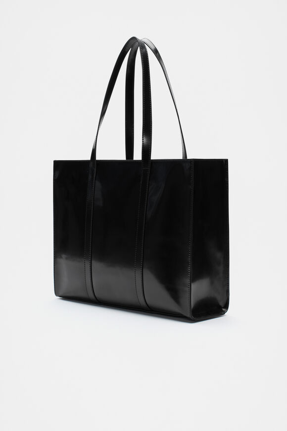 Coated Carry All Tote  Black  hi-res