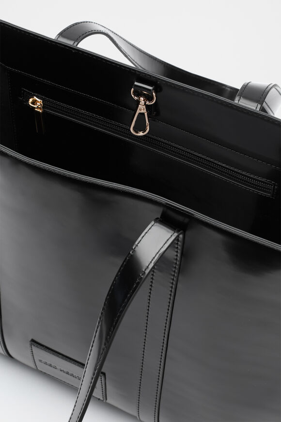 Coated Carry All Tote  Black  hi-res