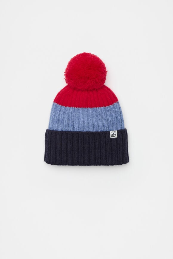 Mini Colourblock Beanie  Multi  hi-res