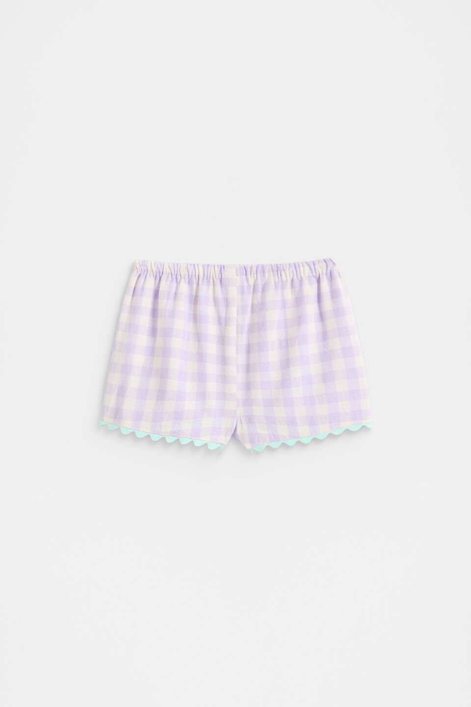 Spliced Gingham Short  Multi