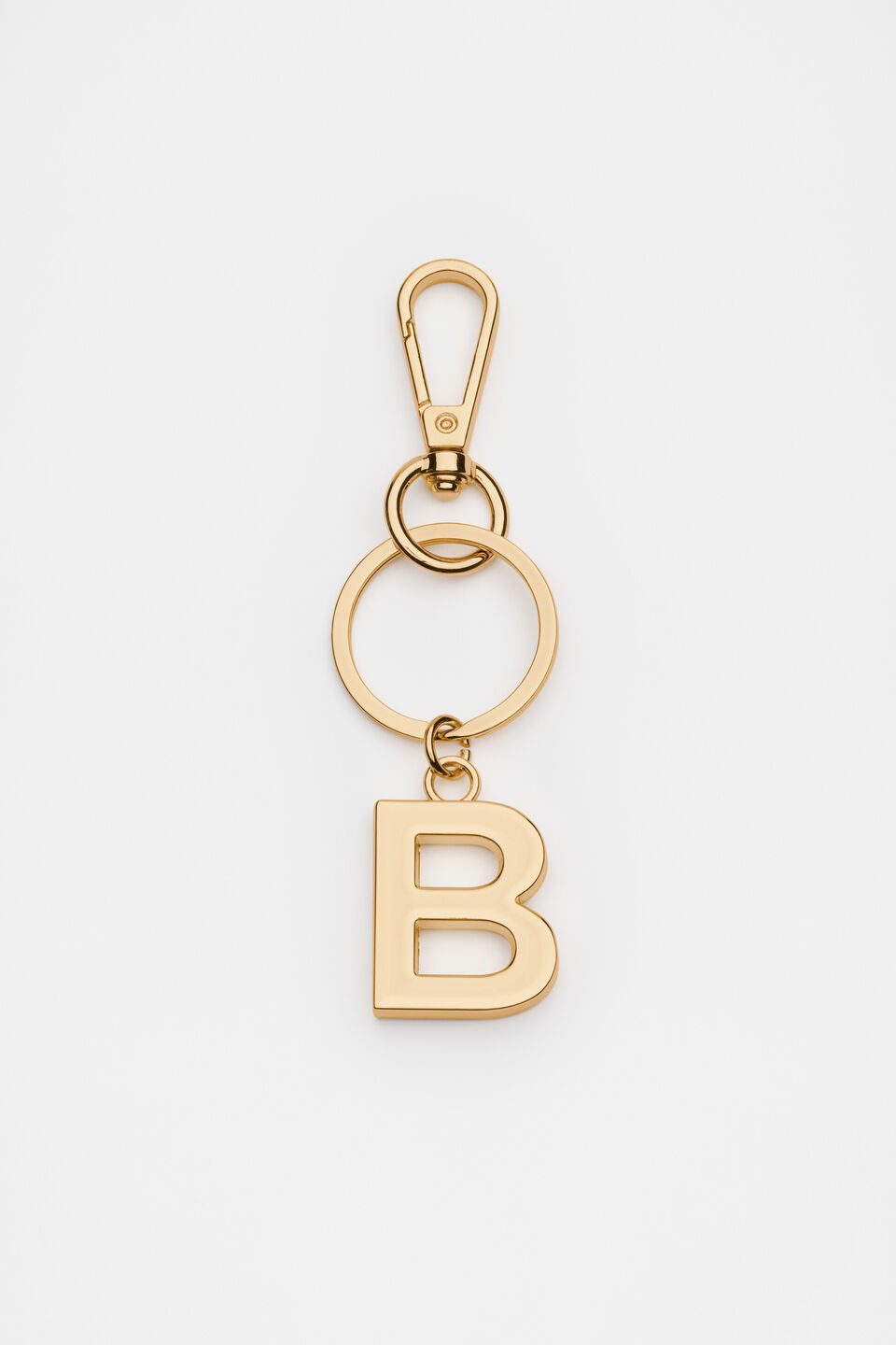 Gold Initials Keyring  B