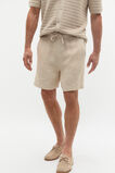 Linen Pullon Short  Almond  hi-res
