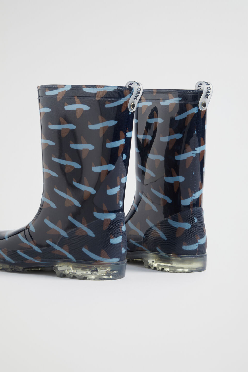 Aeroplane Light up Gumboot  Navy