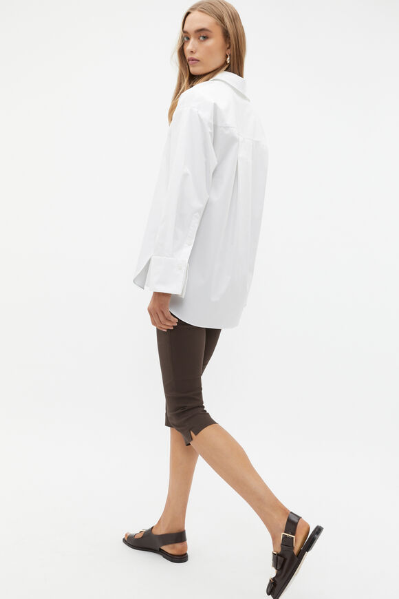 Half Placket Poplin Shirt  Whisper White  hi-res