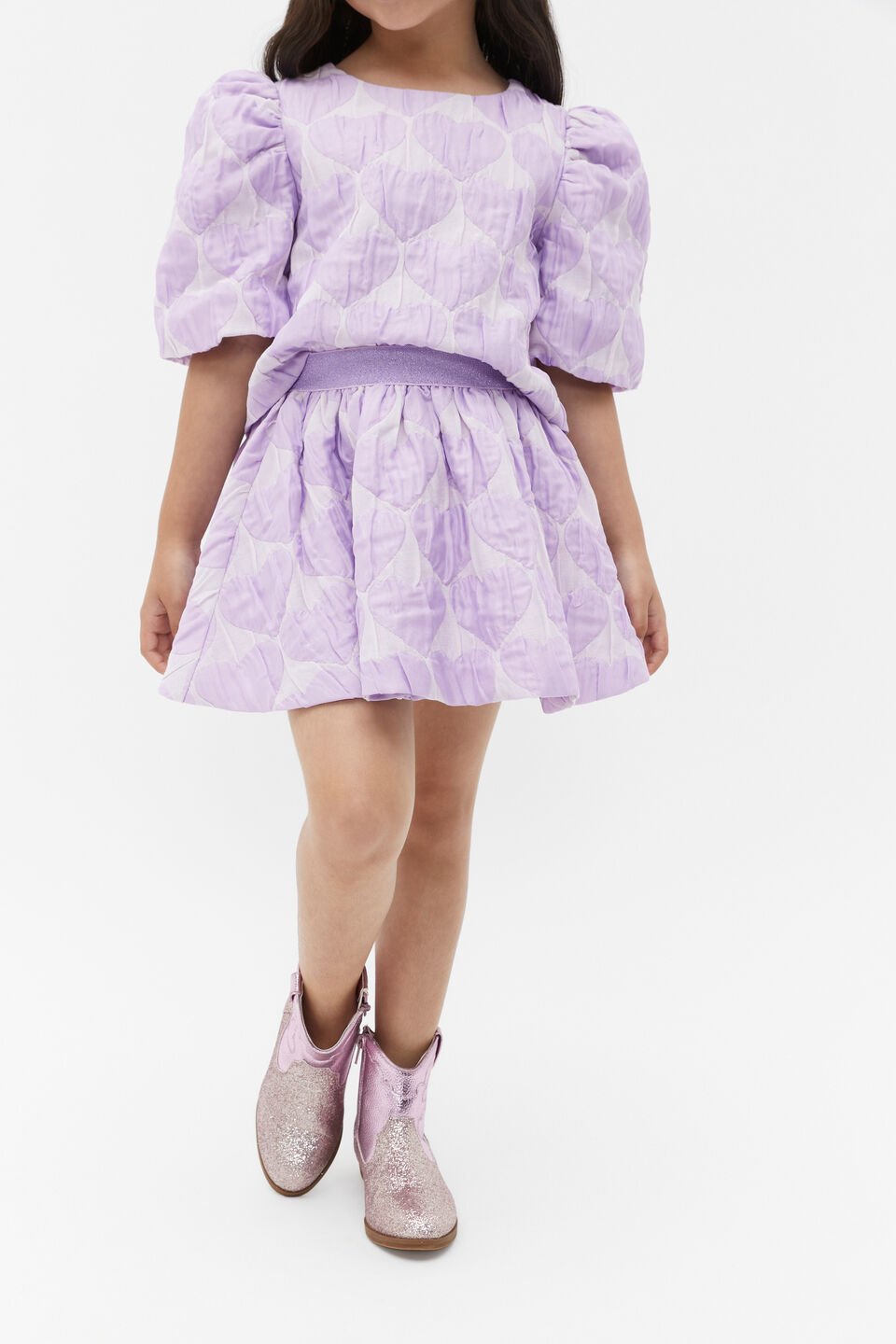 Heart Skirt  Bright Orchid