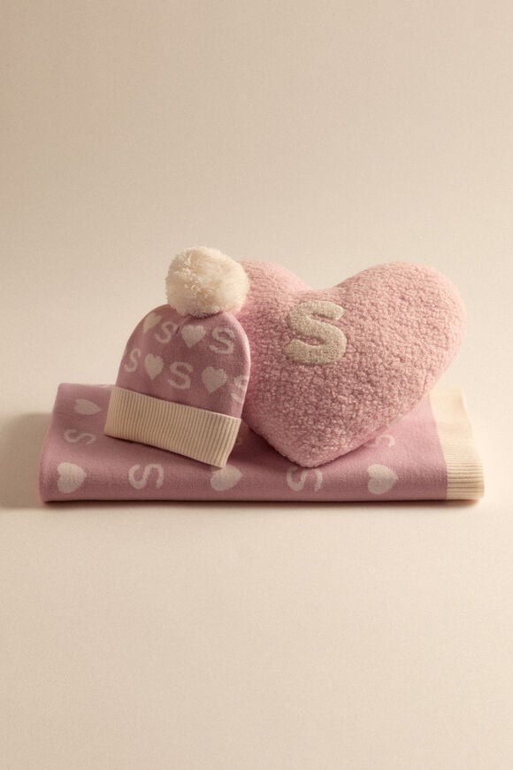 Heart Initial Beanie  K  hi-res