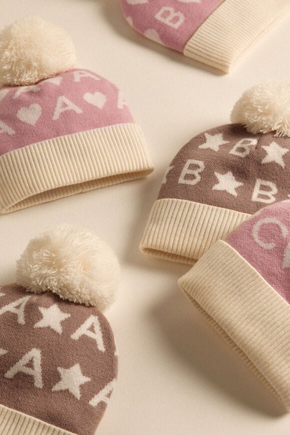 Star Initial Beanie  J  hi-res