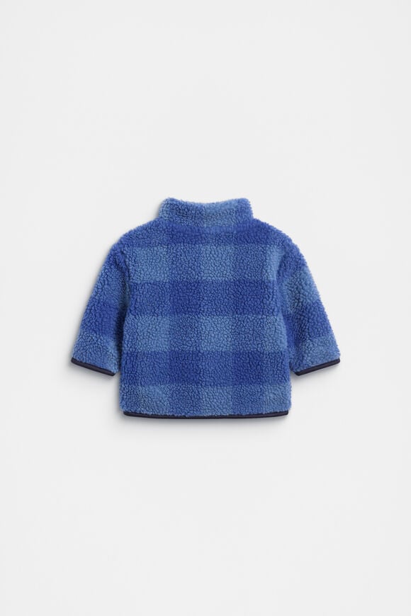 Check Zip Jacket  Moody Blue  hi-res