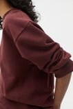 Longline Crew Neck Sweat  Merlot  hi-res
