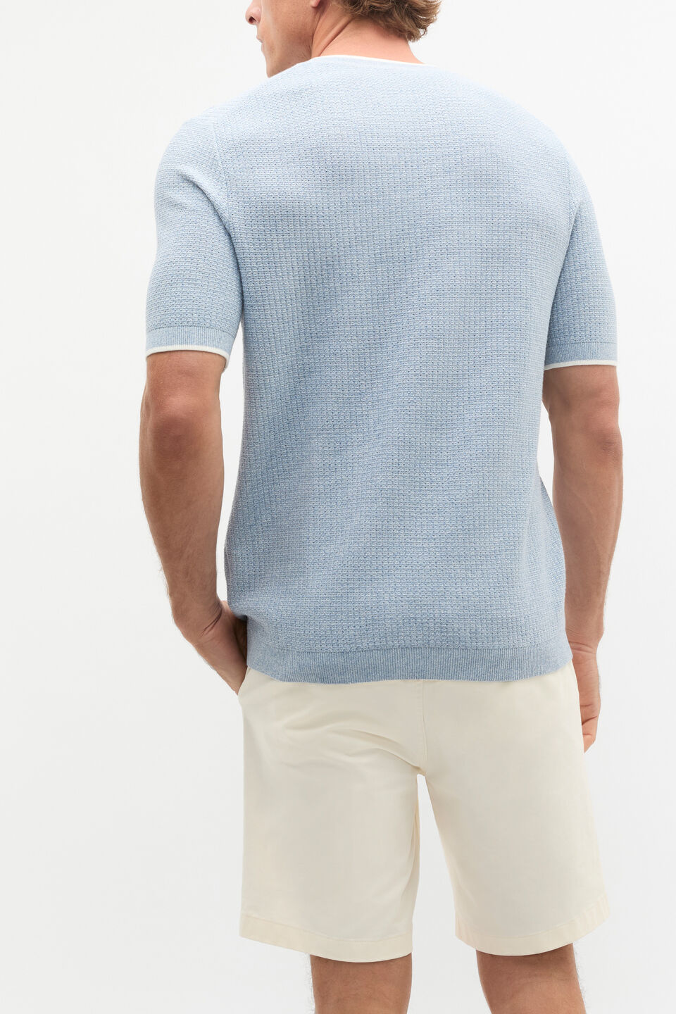 Twisted Yarn Knit Tee  Sailor