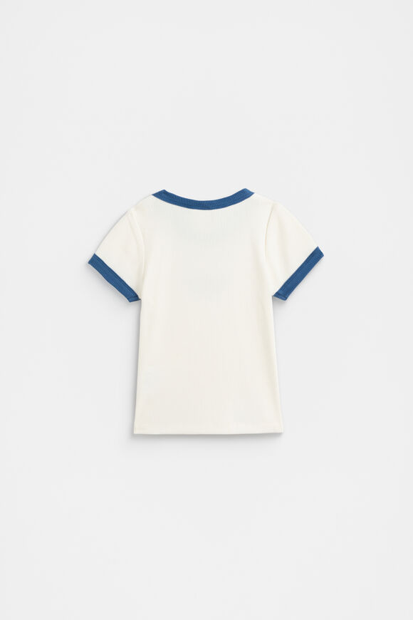 Core Rib Logo Tee  Washed Navy  hi-res