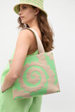 Printed Knit Tote  Retro Swirl  hi-res