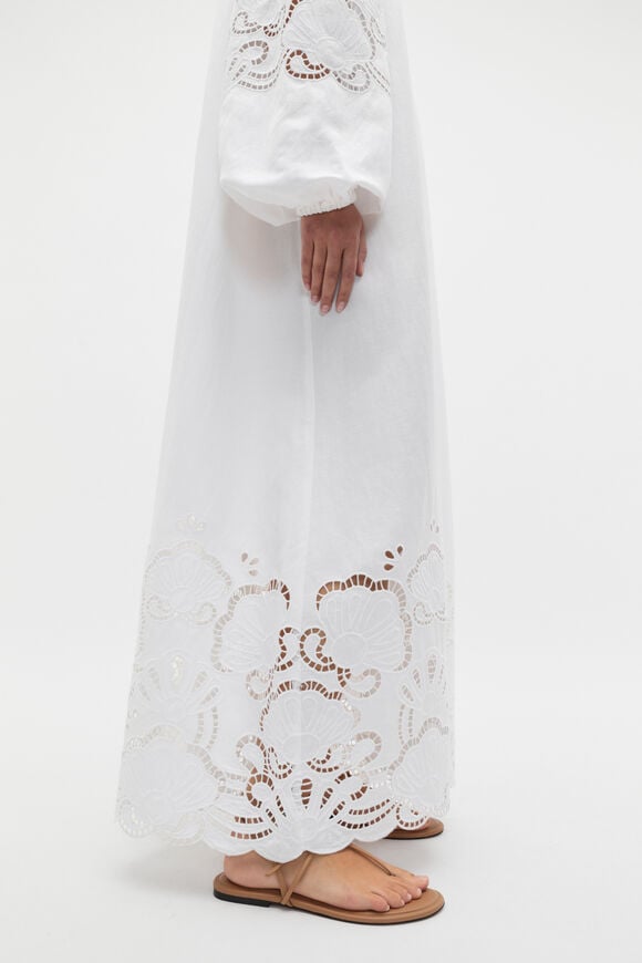 Cutwork Woven Maxi Dress  Whisper White  hi-res