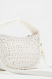 Woven Mini Cross Body Bag  White  hi-res
