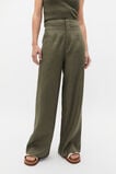 Core Linen Waisted Pant  Olive Leaf  hi-res