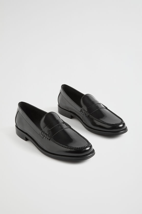 Leather Loafer  Black  hi-res